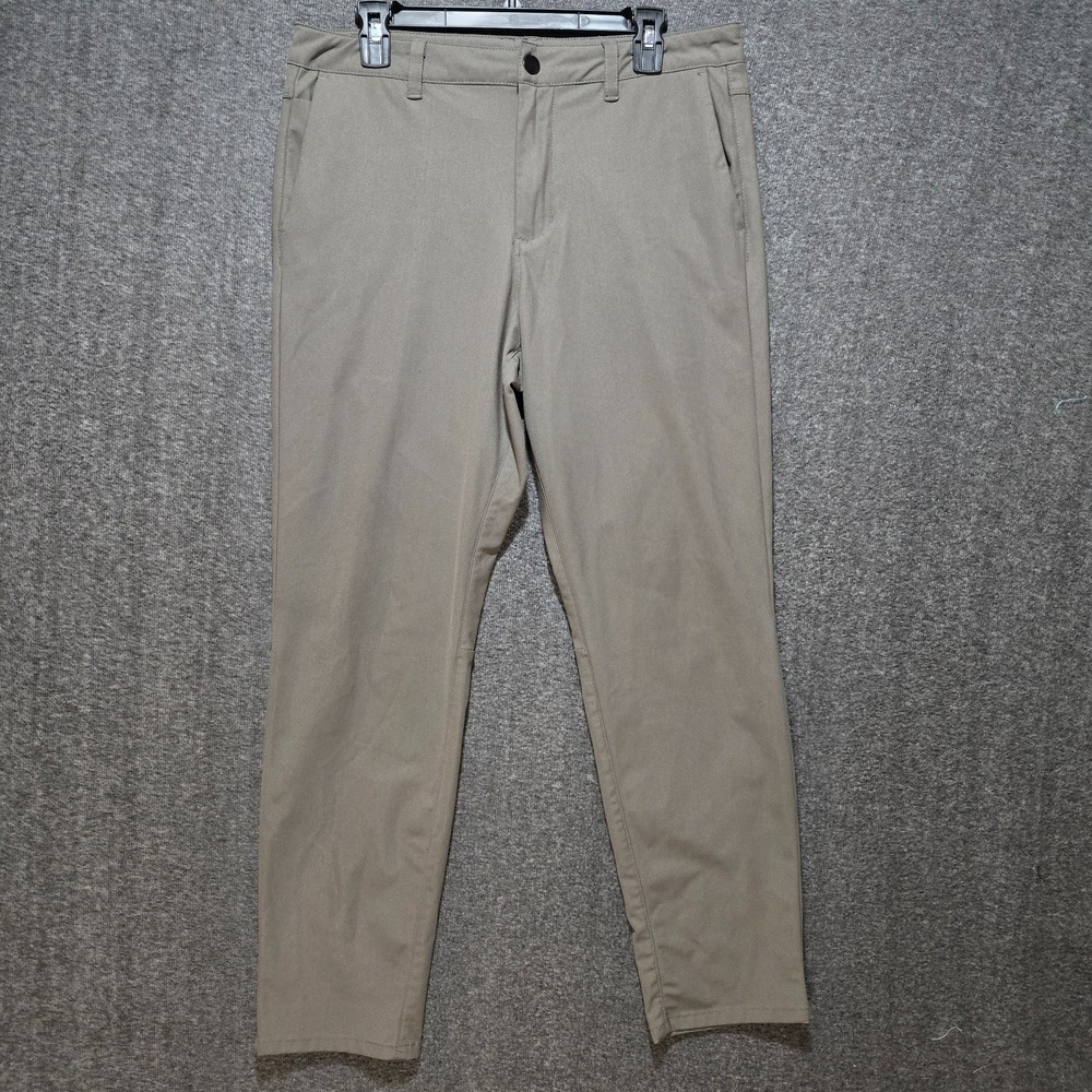 Cuts AO All Occasion Performance Slim Chino Golf Pants Casual Sz 32x32 L29 Gray
